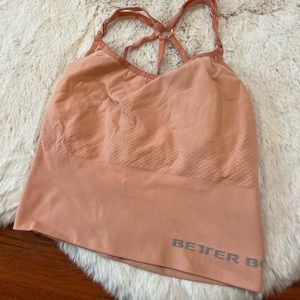 Better Bodies Astoria Seamless Sports Bra Peach Size S